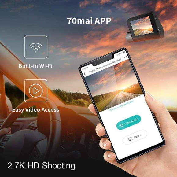 מצלמת רכב דגם  XIAOMI 70mai Dash Cam Pro