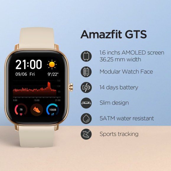 שעון חכם Amazfit GTS גירסה גלובלית