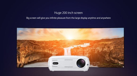 מקרן מעולה של Alfawise X באיכות 1080P