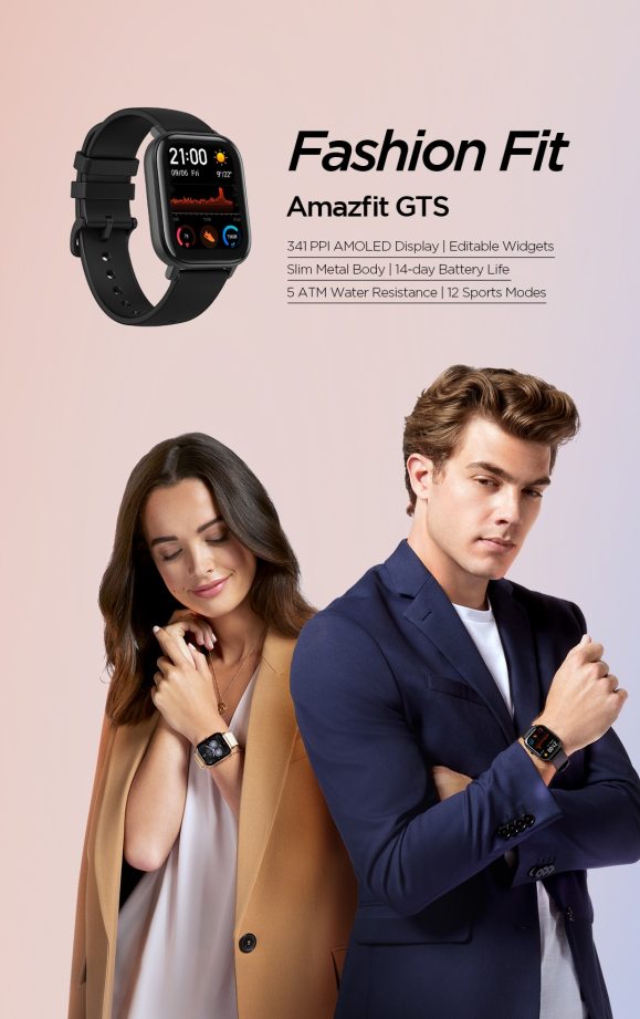 שעון חכם Amazfit GTS גירסה גלובלית